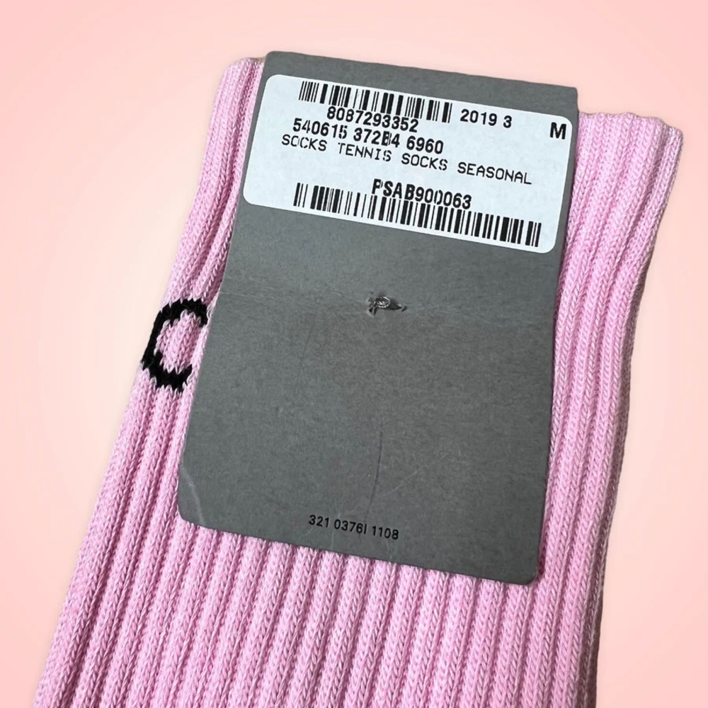 Nwt Balenciaga pink socks (Sz M) - Picture 3 of 3